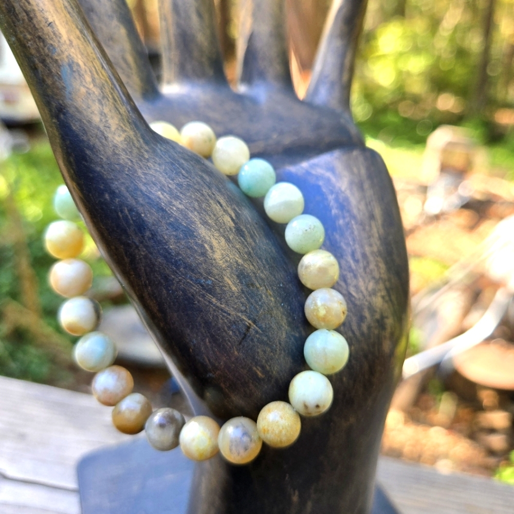 Moss Agate Natural gemstone bracelet